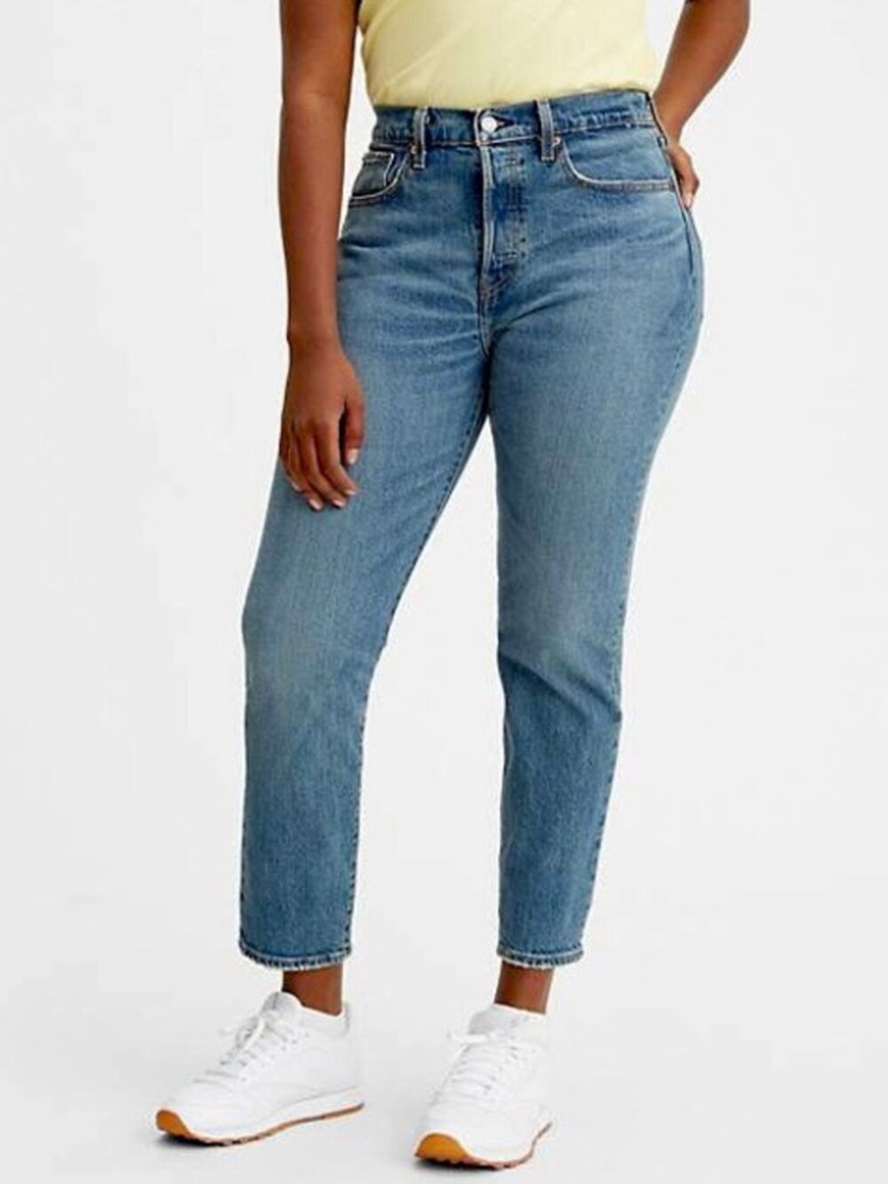 Levi's Womens Jeans Size 28 Wedgie Fit Icon Button Fly High Rise Vintage Style
